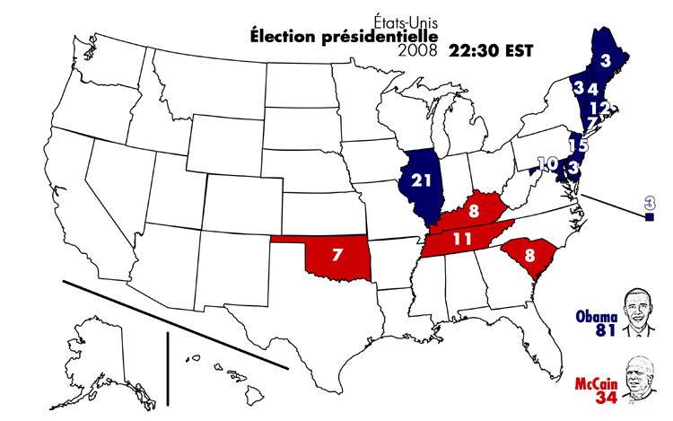 «This is a huge, huge projected victory for Senator Obama.»