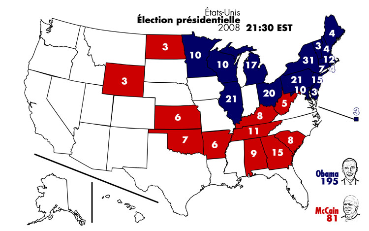 «...projects an Obama victory in the battleground of Ohio»